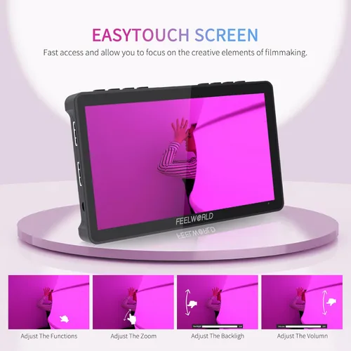 Miniatura 5 de FEELWORLD F5 Pro - Monitor de campo para cámara réflex digital (pantalla táctil de 5,5 pulgadas, HDMI, 4K, IPS, FHD, 1920 x 1080)