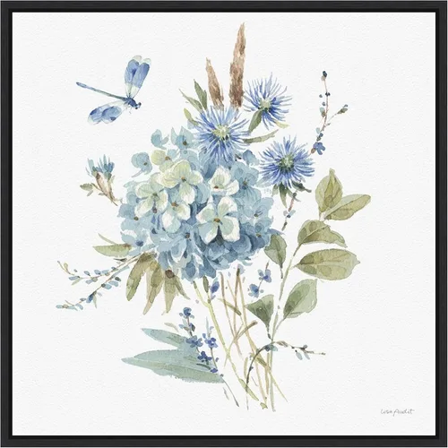 Miniatura 20 de Amanti Art Lisa Audit - Lienzo enmarcado para pared, 16 x 16 pulgadas, azul bohemio 04A (Ramo de flores) por Lisa Audit, lienzo enmarcado