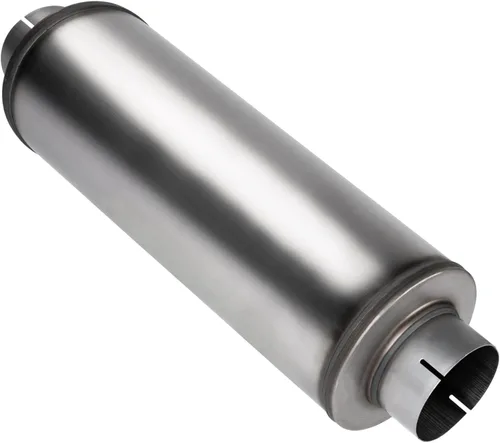 Silenciador de escape de 4 pulgadas, entrada/salida de 4 pulgadas, diseño recto universal de acero inoxidable de 30 pulgadas, silenciador resonador