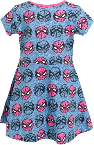Miniatura 3 de Marvel Spider-Man Spider-Girl - Vestido skater de felpa francesa para niñas pequeñas a grandes tallas (2T - 14-16)