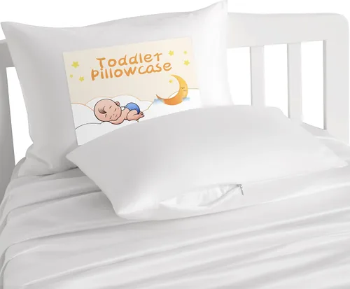 Miniatura 17 de NTBAY - Fundas de almohada de satén con cremallera para niños pequeños - Paquete de 2 con cremallera oculta de 13x18 - Fundas de almohada de lujo