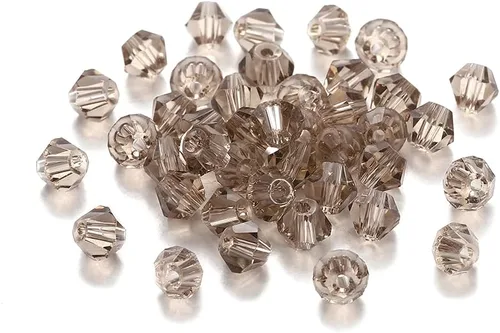 Miniatura 18 de 200 cuentas de cristal de transparencia austriaca, cuentas de vidrio bicona, cuentas espaciadoras sueltas para manualidades, pulseras, aretes