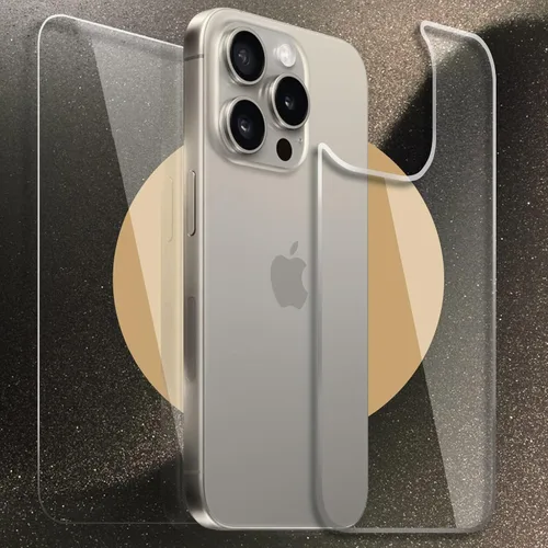 Miniatura 8 de Protector de cristal trasero para iPhone 15 Pro Max y protector de lente de cámara [2 + 2 paquetes], iPhone 15 Pro Max, protector de pantalla