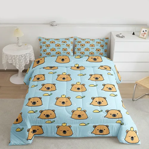 Miniatura 21 de jejeloiu Juego de edredón educativo para niños, tamaño King, juego de ropa de cama con números del alfabeto ABC para niños y niñas pequeños