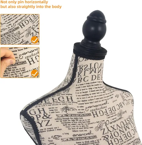 Miniatura 2 de Cuerpo de Maniquí Femenino, Forma de Vestido Maniquí de Costura Torso con Soporte Trípode Ajustable, Maniquí de Modistas para Vestido y Exhibición