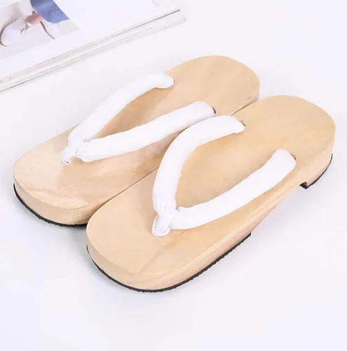 Miniatura 5 de Zuecos de madera para mujer, estilo Kamado Kochou para cosplay, pantuflas Geta japonesas