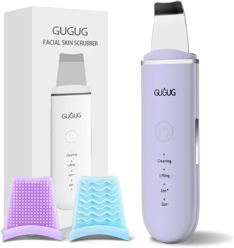GUGUG - Espátula para la piel, espátula facial, limpiador de poros, herramientas removedoras de puntos negros para limpieza profunda facial - 4