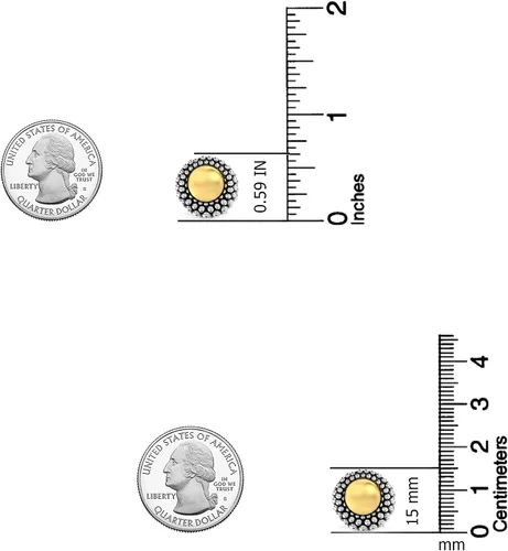 Miniatura 4 de LeCalla Pendientes de plata de ley 925 Omega para mujer