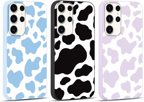 Miniatura 66 de 2 Pack Funda con lindo estampado de chita para Samsung Galaxy S22 Ultra 5G de 6.8", Fundas con patrón de leopardo de lujo, diseño de silicona suave