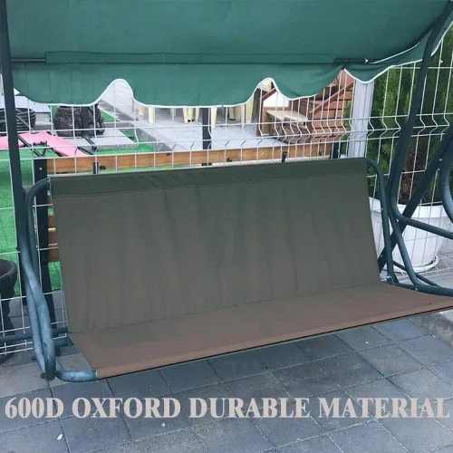 Miniatura 7 de Funda para Silla Columpio Funda de Repuesto para Banco, 600D Impermeable Fundas de Asiento para Silla Mecedora para Patio Exterior Jardín Silla Gris