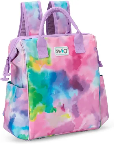 Mochila enfriadora Swig Life Packi, enfriador aislado, bolsa de playa impermeable, 24 latas, enfriadores aislados livianos Nube Nueve