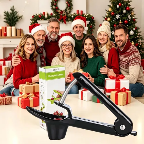 Miniatura 6 de Cherry Pitter, herramienta de acero inoxidable resistente para descorazonadores de aceitunas y cerezas con diseño de bloqueo que ahorra espacio