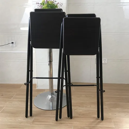 Miniatura 7 de Modern Taburete de bar plegable con altura de mostrador para adultos, silla alta plegable para desayuno, taburete cuadrado de fiesta de oficina