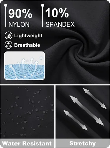 Miniatura 18 de TACVASEN Pantalones tácticos ligeros para senderismo, impermeables, de secado rápido, para trabajo, lluvia, exteriores, 8 bolsillos