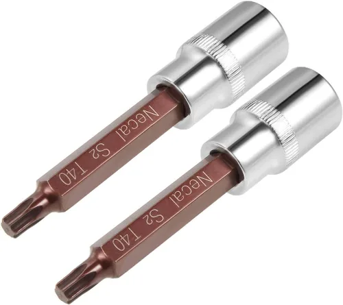 Miniatura 8 de uxcell 1/2-Inch Drive T30 Torx Bit Socket S2 Acero 3.937 in Longitud 2 Pcs