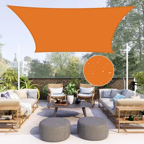 Miniatura 12 de Neween Toldo tipo vela triangular de 6 pies 7 pulgadas x 6 pies 7 pulgadas x 6 pies 7 pulgadas, impermeable, para patio, terraza, pérgola, para Gris