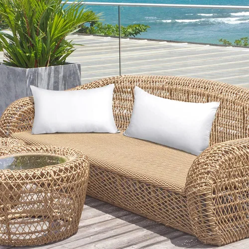 Miniatura 4 de OTOSTAR Insertos de almohada rectangulares de 16 x 24 pulgadas, impermeables, para exteriores, para muebles de patio, cama, sofá, almohadas Paquete
