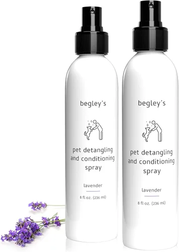 Miniatura 11 de Begley's Aerosol desenredante para mascotas, espray desenredante perfumado de aceite esencial de primera calidad para perros, cachorros y gatos