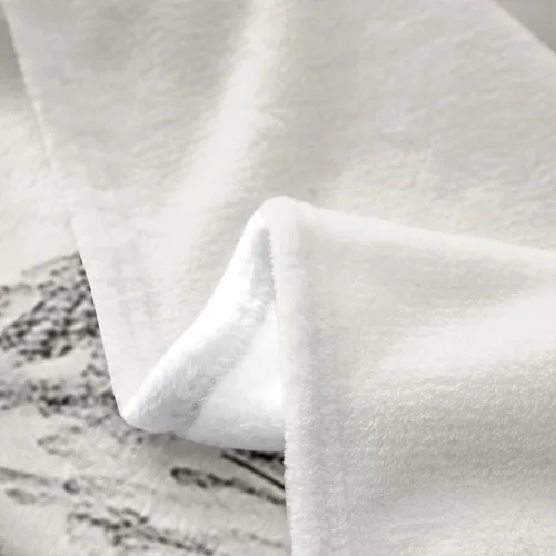 Miniatura 3 de Erosebridal Sketch Tree Flannel Blanket 40x50 Inch Vintage Farmhouse Fleece Blanket Grey Minimalist Mid Century Fuzzy Plush Throw French Country