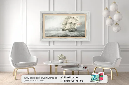 Miniatura 2 de Marco de TV Premiere Deco con chip de color bronce contemporáneo de 3 pulgadas (32, 43, 50, 55, 65, 75, 85 pulgadas) compatible solo con televisores