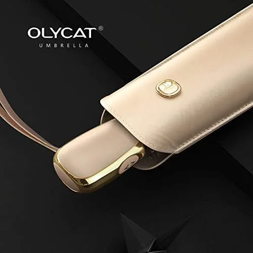 Miniatura 2 de OLYCAT paraguas automático plano lluvia mujeres ultraligero viaje paraguas niñas anti UV portátil plegable paraguas 6 costillas sombrilla