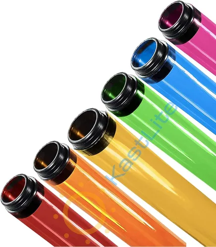 Miniatura 4 de KASTLITE Fundas de seguridad fluorescentes T12 de 48 pulgadas Ámbar Se adapta solo a lámparas T12 1.71 pulgadas de diámetro Paquete de 12