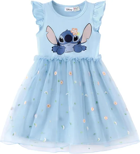 Miniatura 29 de Disney Frozen Elsa Princesa Cenicienta Ariel Jazmín Rapunzel Vestido para bebé/niña, Vestido de manga larga con volantes y superposición de malla