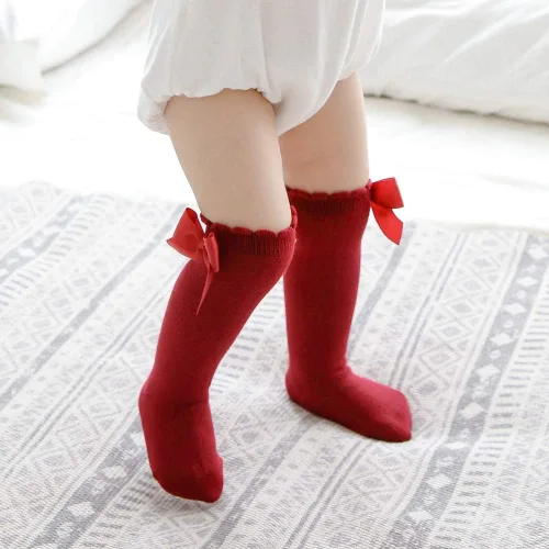 Miniatura 16 de DRESHOW BQUBO - Calcetines de punto para bebé, calcetines de algodón para niñas pequeñas