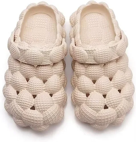 Miniatura 4 de LEPHYON Sandalias de burbujas para niños Zapatos de pelota de golf Zuecos Gargen para niñas Pantuflas divertidas para niños, cómodas