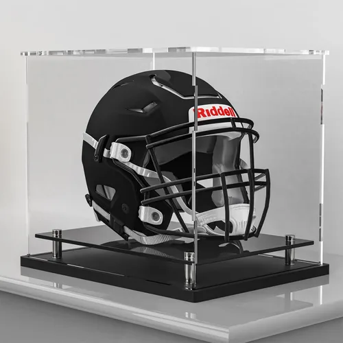 Miniatura 11 de WANLIAN Vitrina transparente para sombreros, soporte de acrílico para gorra de béisbol con elevadores de acero inoxidable, perfecto para gorras
