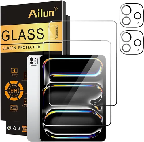 Miniatura 8 de Ailun - Protector de pantalla para iPad Pro de 11 pulgadas 2022/2021/2020 (4ª/3ª/2ª generación) Paquete de 2 + Paquete de 2 protectores de lente