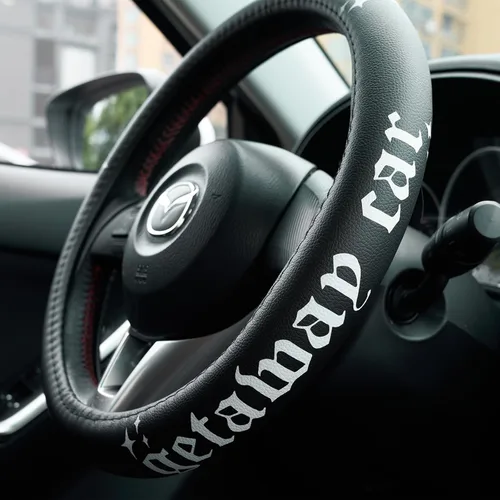 Miniatura 8 de Montañas, Aventura, Exteriores, Campista, Senderismo, Funda de Cuero para Volante de Coche de Montaña - 15 pulgadas Universal de Microfibra - Suave