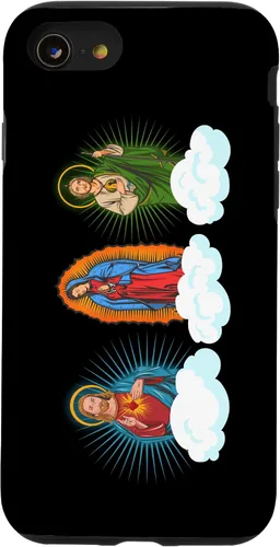 Miniatura 17 de iPhone 11 Pro Max Jesús, Virgen María y San Judas Tadeo En Nubes Caso