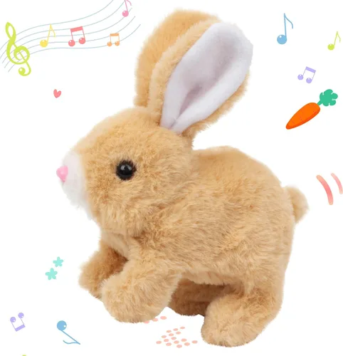 Miniatura 9 de Hopearl - Juguete de peluche electrónico interactivo de unicornio con sonidos y movimientos, camina y tiene un cuerno luminoso; regalo para niños