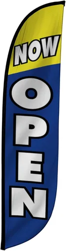 Miniatura 14 de LookOurWay Bandera de plumas – 12 pies de alto cartel publicitario solo bandera swooper, sin postes – banderas de gran apertura – rojo Abierto