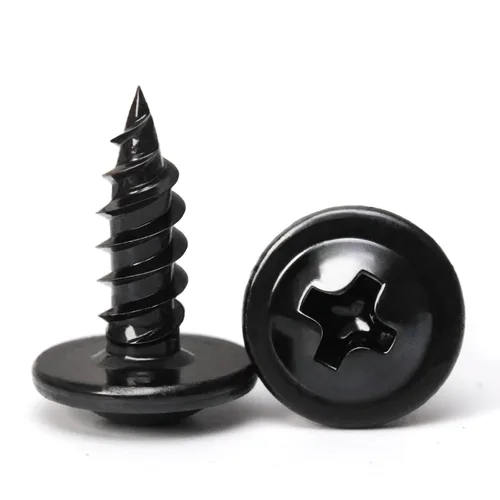 Miniatura 17 de (350 piezas) Tornillos para madera #8×5/8" de acero aleado estándar Phillips cabeza de brida autorroscantes rápidos por B1jounie YA plateado
