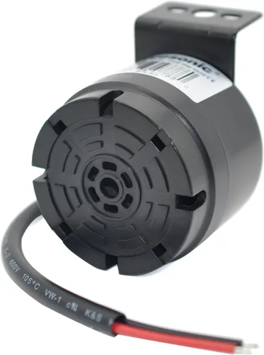 Miniatura 3 de Universal 12-24V 100dB impermeable alarma de respaldo (negro-1 PCS)