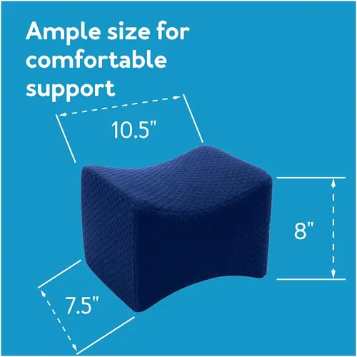Miniatura 9 de Almohada ortopédica de rodilla para personas que duermen de lado, almohada ergonómica de espuma viscoelástica para el dolor de espalda