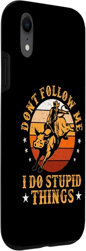 Miniatura 63 de Carcasa vintage para iPhone XS Max Don't Follow Me I Do Stupid Things