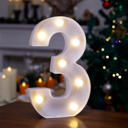 Miniatura 31 de Letrero LED de Marquesina con Letras Iluminadas, Letrero del Alfabeto Iluminado, Luces LED de Letras con Batería para Luz Nocturna, Boda