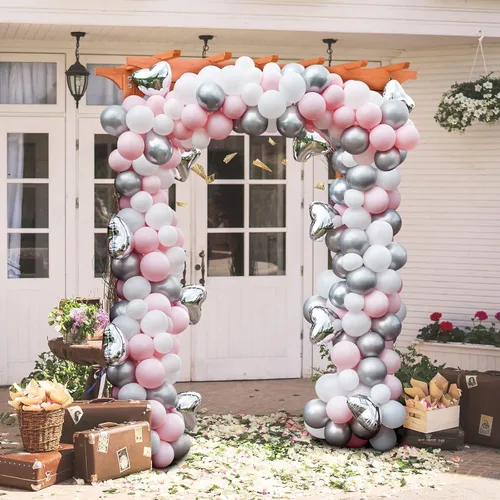 Miniatura 9 de S AFSTAR Cenador de jardín de madera de 84 pulgadas, arco de escalada de plantas, enrejado, pérgola, arco de boda para exteriores, patio, ceremonia