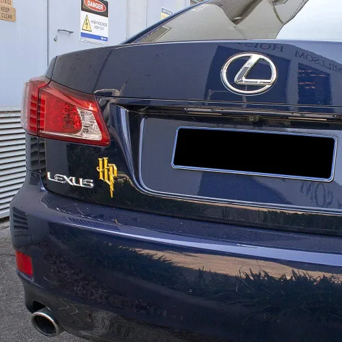 Miniatura 4 de Fan Emblems Insignia de coche con logotipo de Harry Potter 3D HP (cromo dorado)