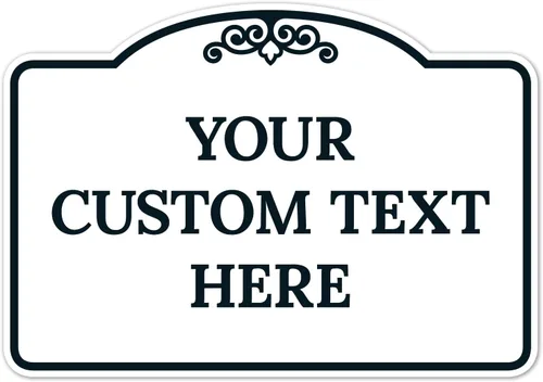 Miniatura 32 de Letrero decorativo personalizado, letrero de metal personalizado para negocios, entrada, hogar, Airbnb, placa de puerta de oficina, fondo negro, 8 x