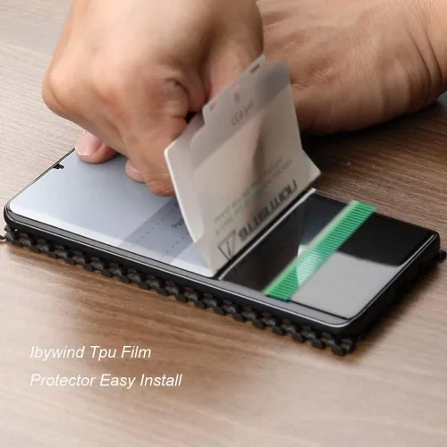 Miniatura 2 de Ibywind Protector de pantalla para Mi Note 10 Lite (2 unidades), película de TPU flexible, con 1 protector de lente de cámara, 1 película trasera