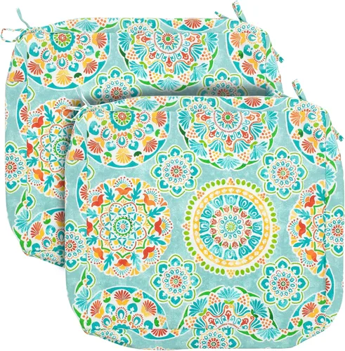Miniatura 11 de FUNHOME Fundas de Cojín para Sillas de Exterior, Paquete de 2, ¡Sin Relleno! Fundas de Cojín de Repuesto para Patio 20" x 18" x 4", Resistentes al