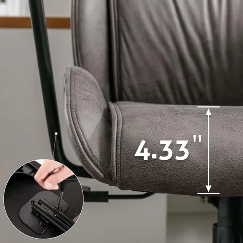 Miniatura 8 de Silla de escritorio de oficina con respaldo alto, silla de oficina ergonómica reclinable, moderna silla giratoria para computadora, sillas de sala