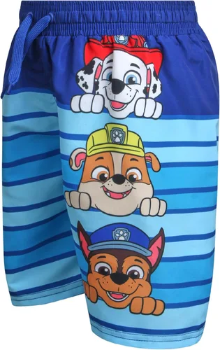 Miniatura 5 de Nickelodeon Paw Patrol - Traje de baño para niños Chase Marshall Rubble TMNT UPF 50+ - Pantalones cortos de natación para niños pequeños y niños