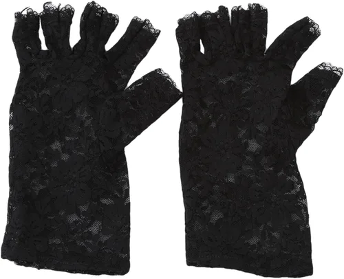 Miniatura 3 de Sperrins Skylety Sunblock Fingerless Bridal Lace Gloves Opera Evening Wedding Tea Party Prom Cosplay