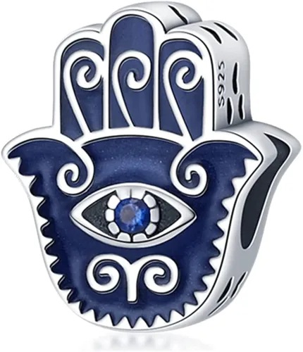 Parmuz 925 Sterling Silver Charm for Bracelets Dog Evil Eye Travel Love Mom Dangle Charms for European Bracelets Necklace Pendant Beads Jewelry Gift