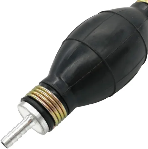 Miniatura 5 de 6mm 1/4" Bomba de cebado manual Bombilla de goma para transferencia de combustible tipo de foco de vacío para accesorios de barco marino Bomba